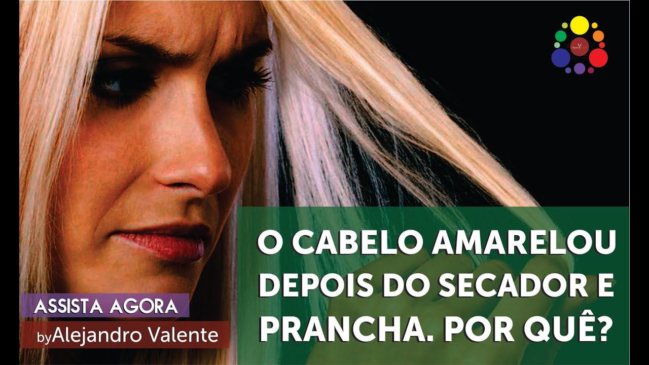 Esquentou o cabelo e ficou amarelo. Por que?