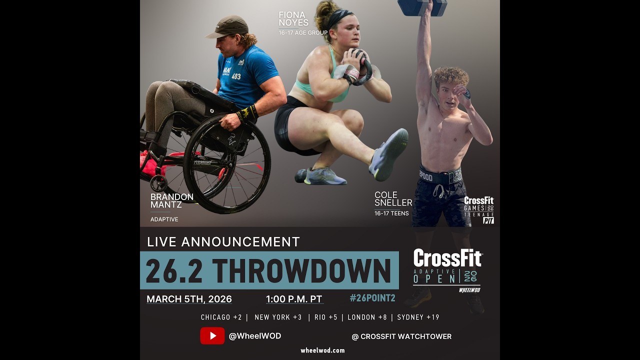 Adaptive CrossFit Open 26.2 Live Announcement