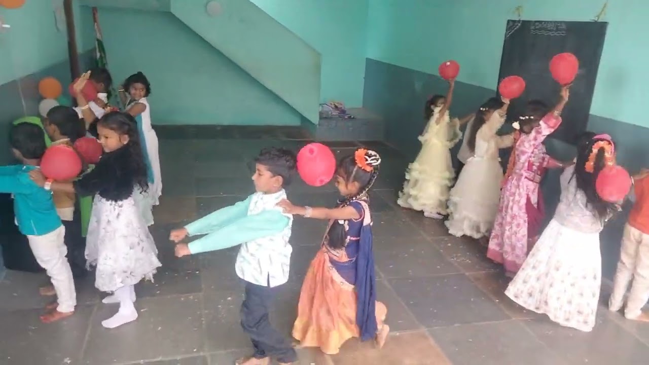 Gummadi gummadi dance performed by 1st class students