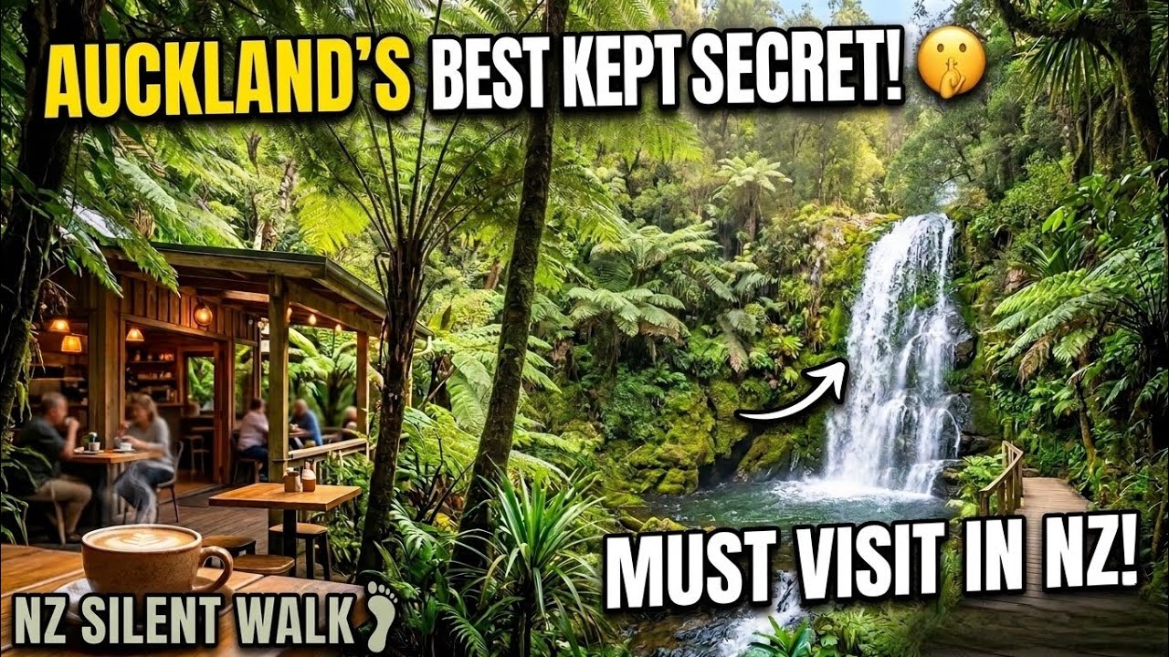  I Found a Hidden Jungle Cafe in New Zealand… 🤫 (4K Silent Walk)