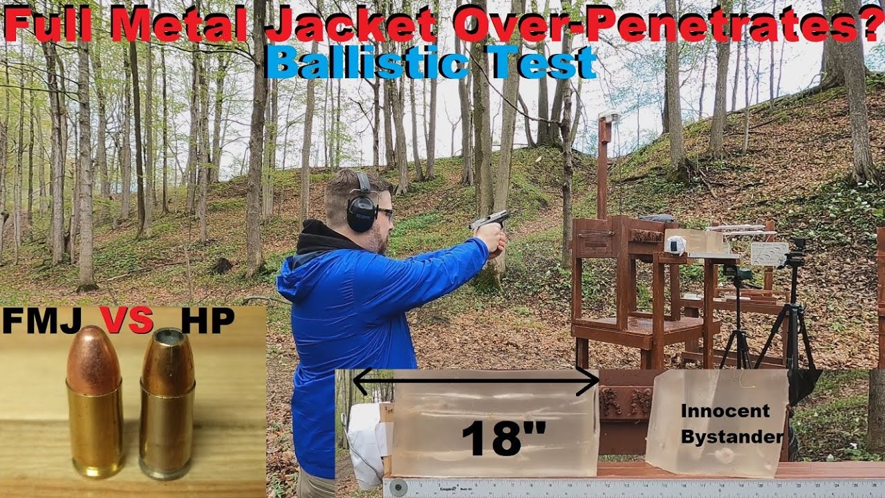 Does Full Metal Jacket Ammo REALLY Over-Penetrate? (and Hit Innocent Bystanders) Ballistic Test