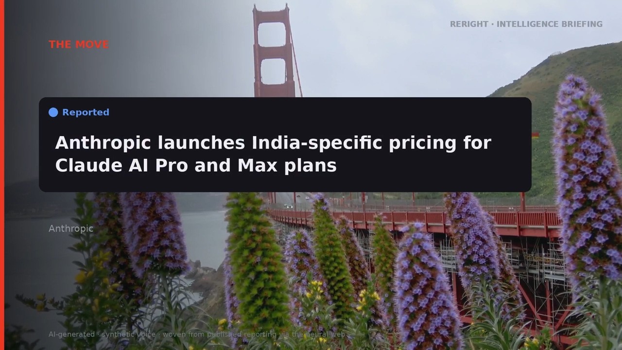 RERIGHT &middot; Anthropic launches India pricing for Claude AI Pro and Max p