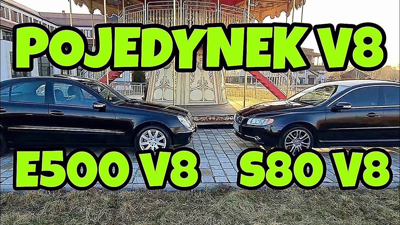 MERCEDES vs VOLVO ‼️ POJEDYNEK V8 ‼️ Porównanie E500 W211 kontra S80 V8 ✅ Sound EXHAUST ✅