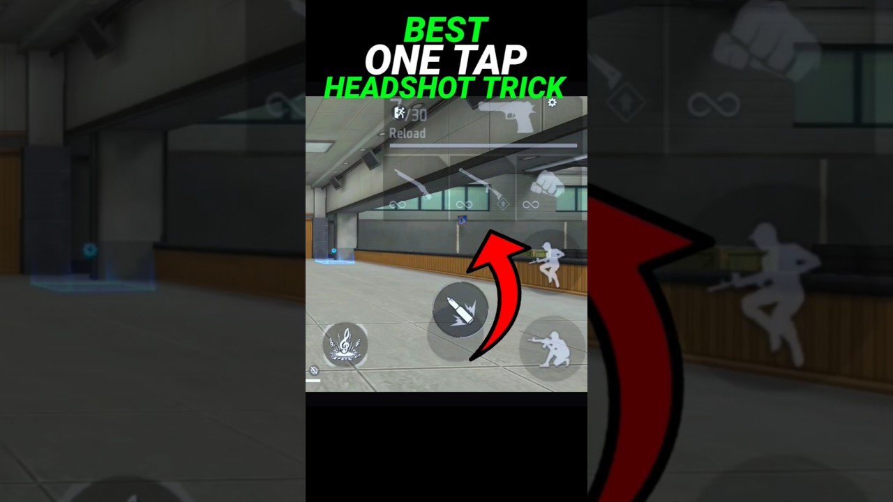 Best One Tap Headshot Trick in Free Fire 😱