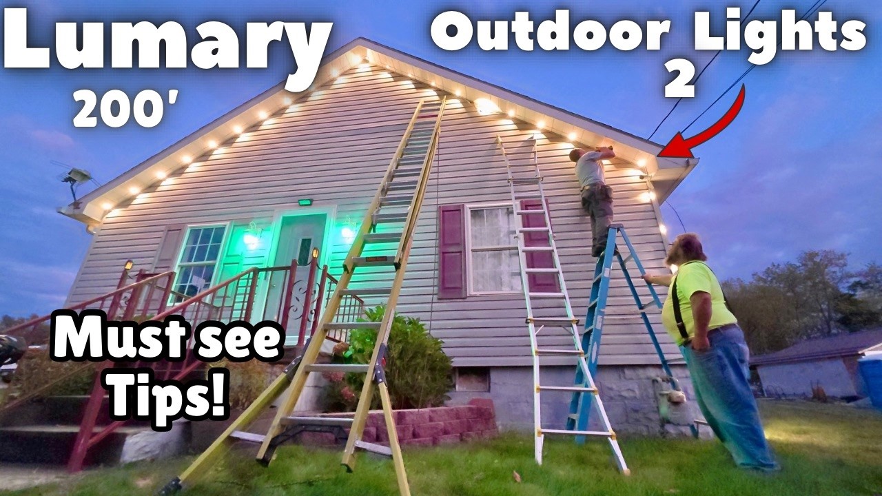 Montaż i przegląd lamp zewnętrznych Lumary Permanent Outdoor Lights 2 - Te lampy zewnętrzne są ni...