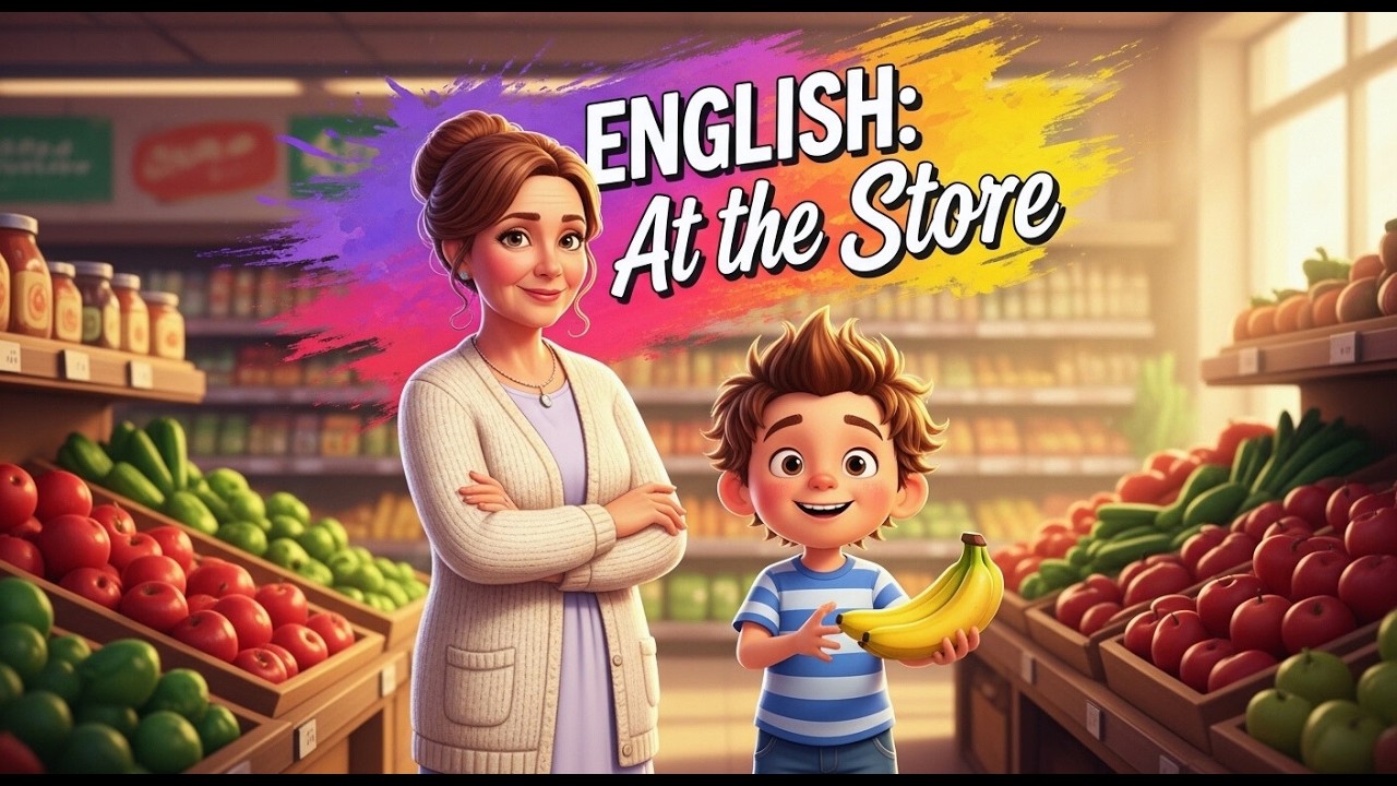 🛍️ Daily Life & Routines: Supermarket Trip with Liam & Mum! | English for Kids 🥕