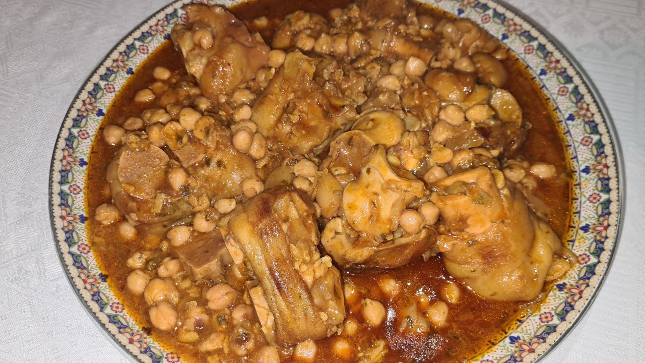 Recette de pied de veau et pois chiche