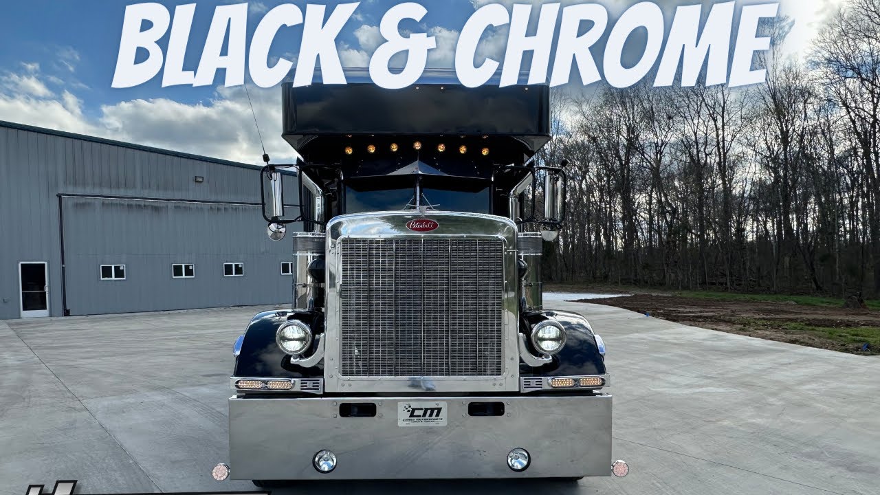 ВАУ! Потрясающий черно-хромированный автодом Super C 2014 года на шасси Peterbilt 359