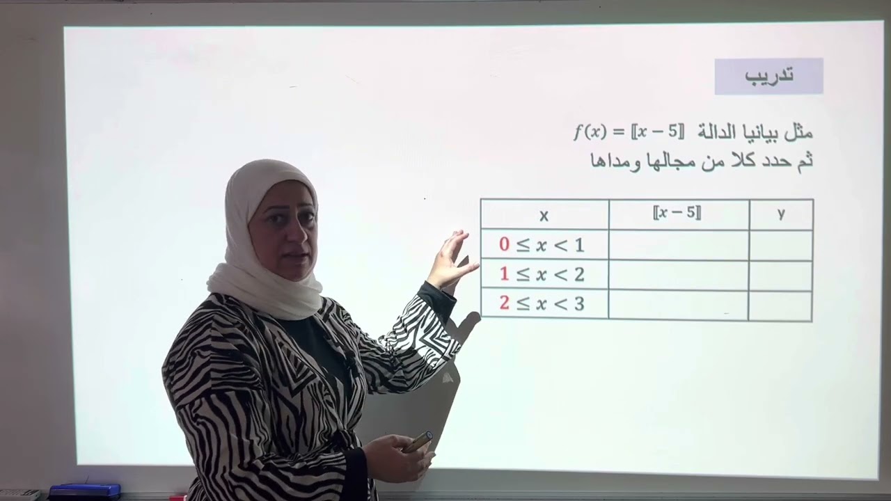 الدالة الدرجية