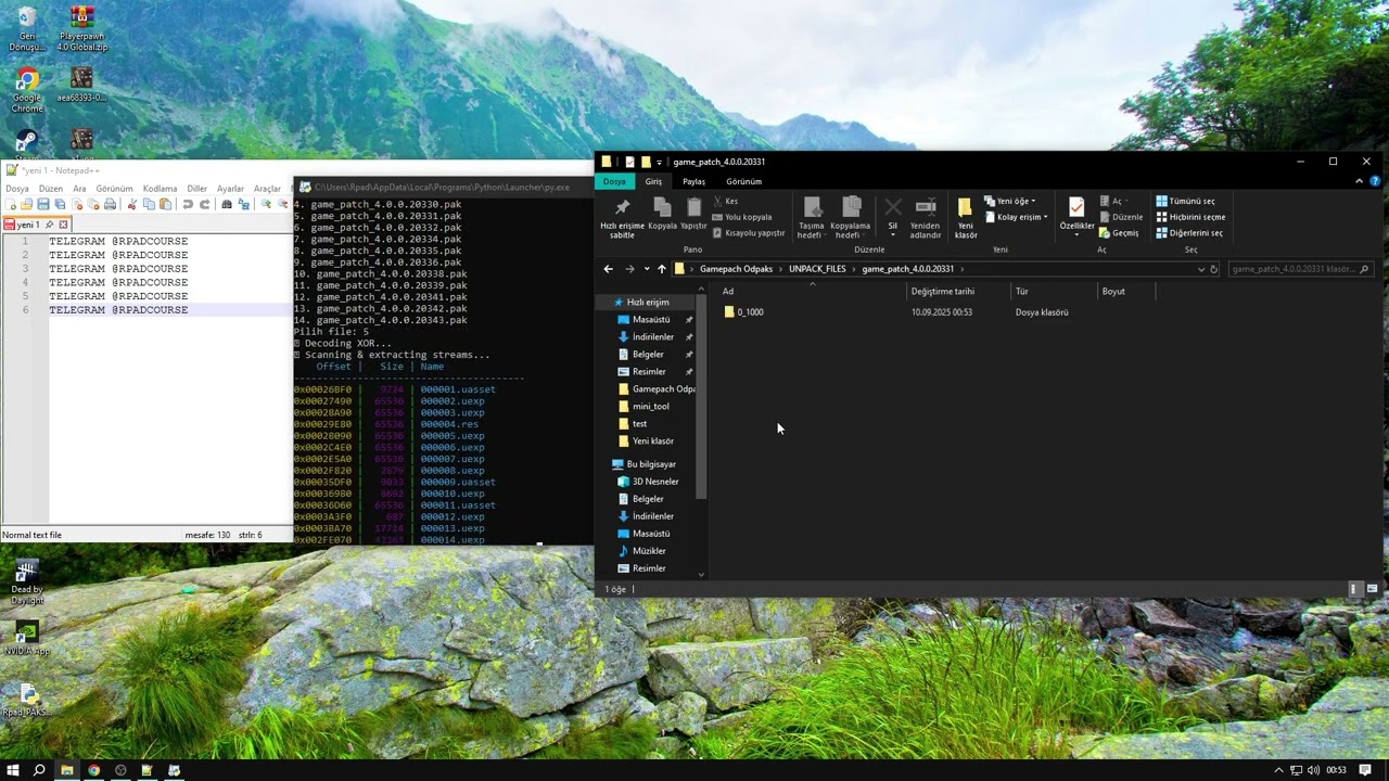 TUTORIAL GAMEPACH UNPACK REPACK .PAK FILE!