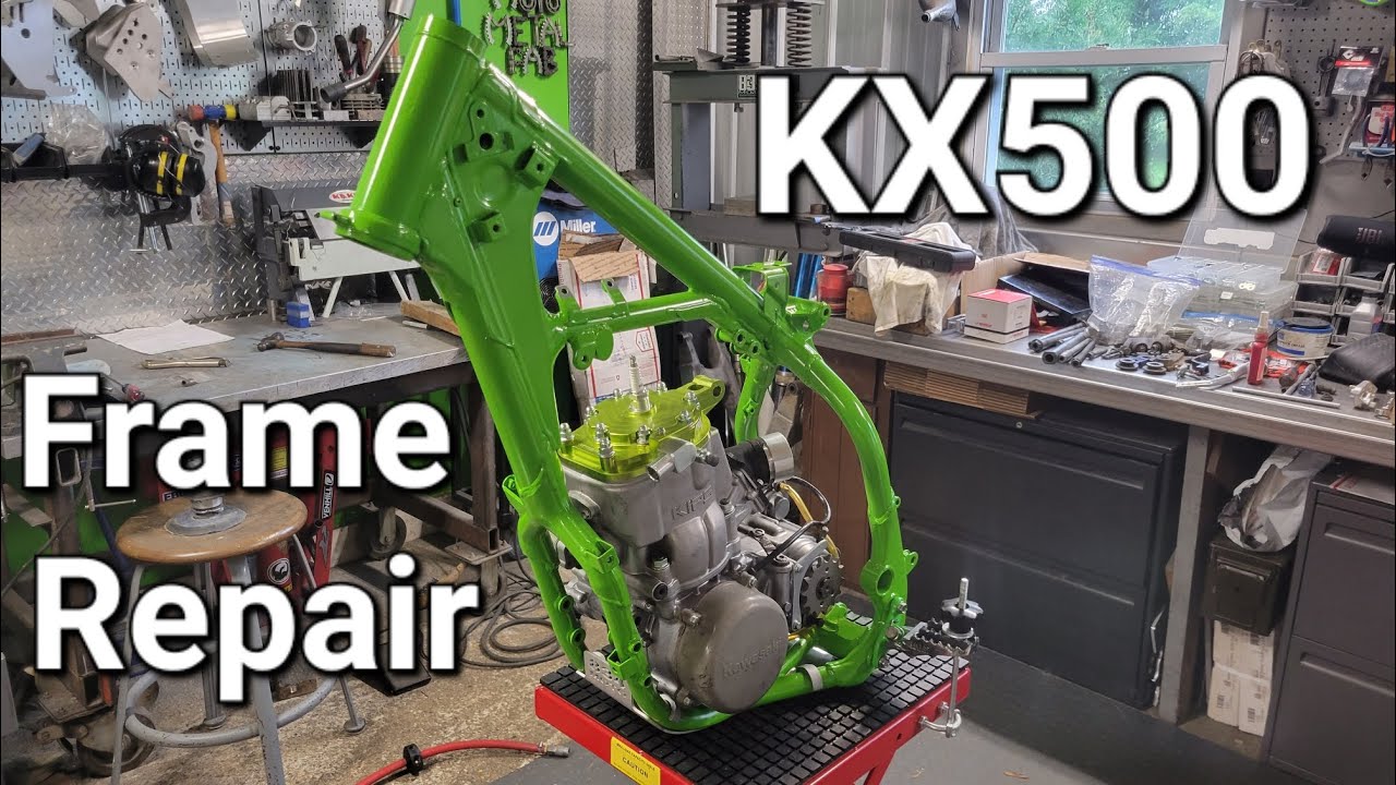 KX500 frame repair