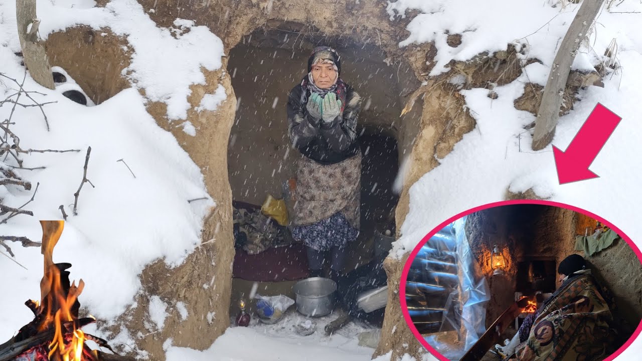 Life in a cave: How does Grandma survive in the snow and cold in a cave?