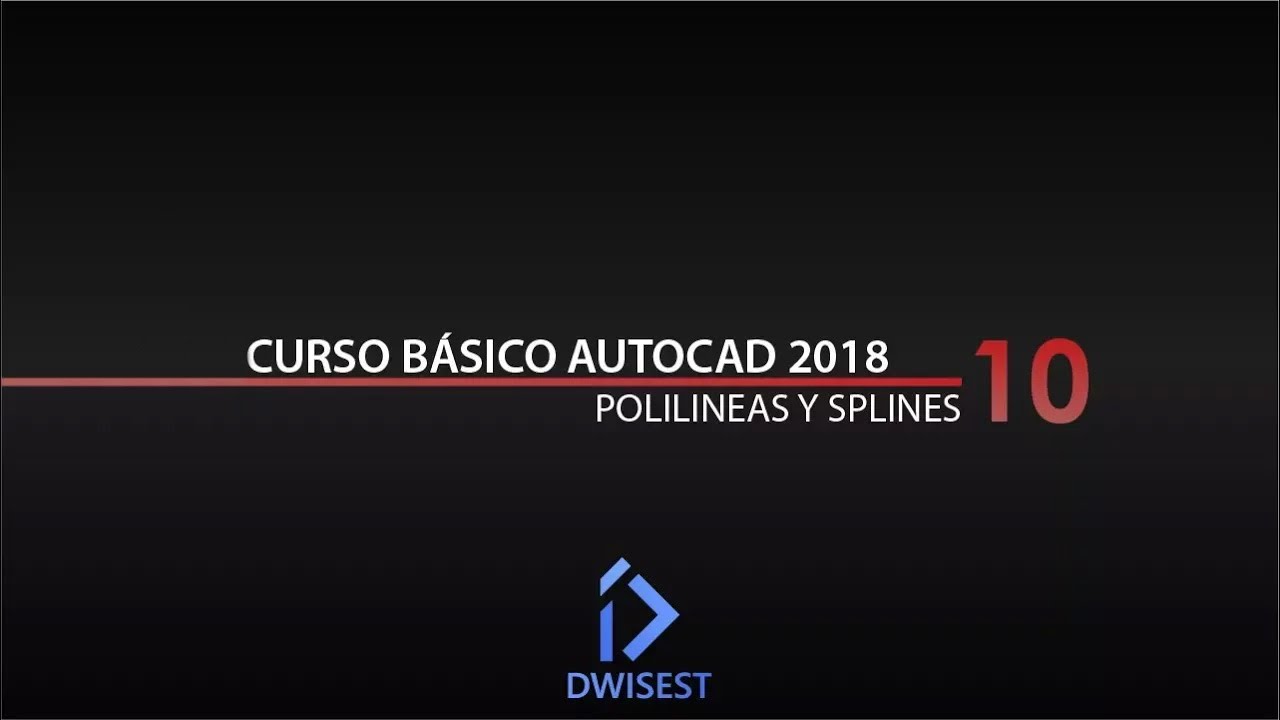 Autocad 2018 - Dibujar polilineas y splines - Tutorial básico 10