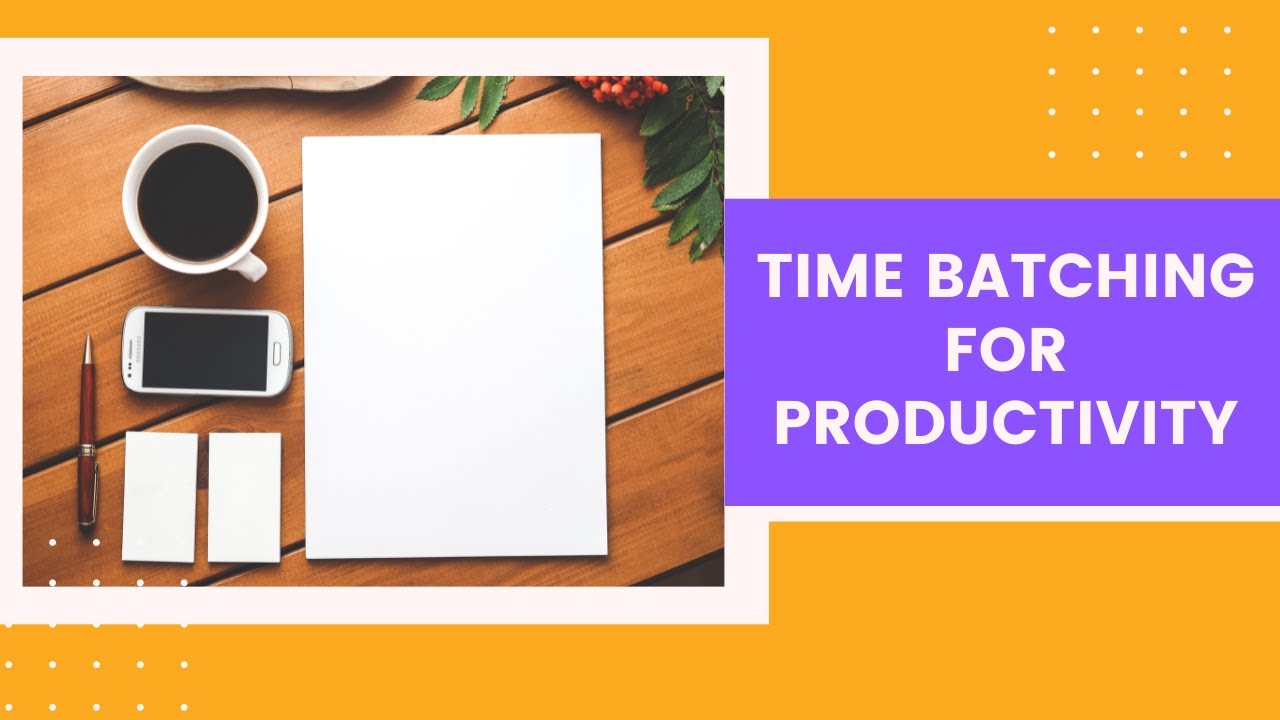 Get more done and increase your productivity with time batching  #shorts