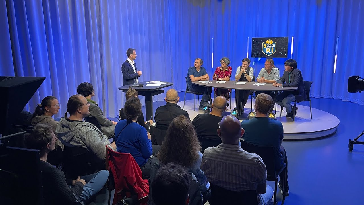 Quizshow 5 gegen KI - Professorenteam tritt gegen KI an