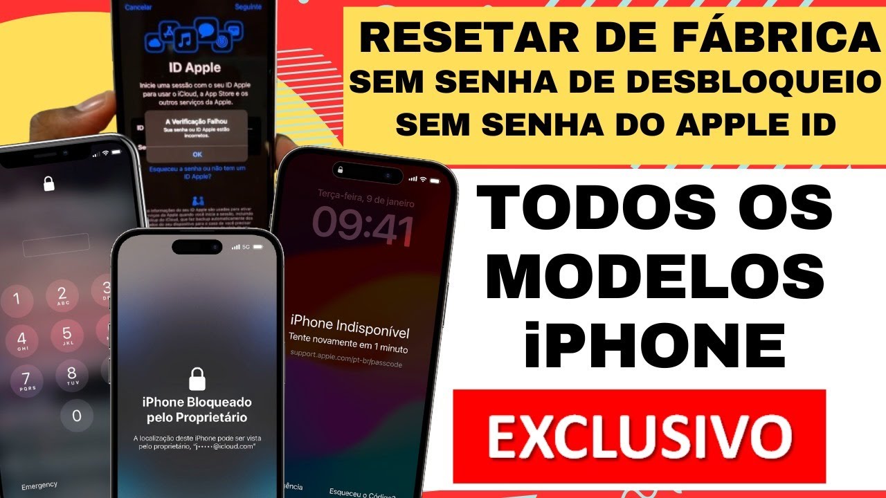 ✅Como resetar iPhone sem senha do iCloud/Apple ID - Passo a passo [4 Formas 2025] 🔥