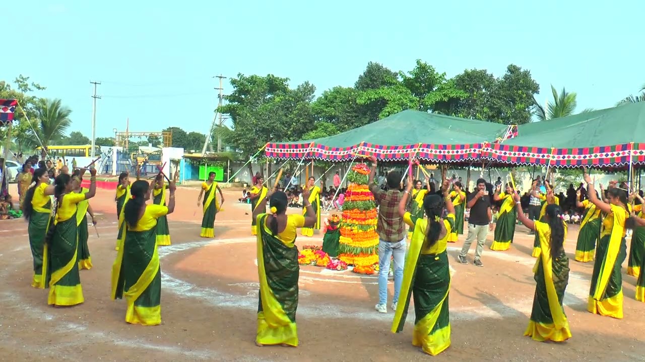 Dance by NLF Teachers in Dasara Celebrations at New Little Flower Senior Secondary School, Wyra