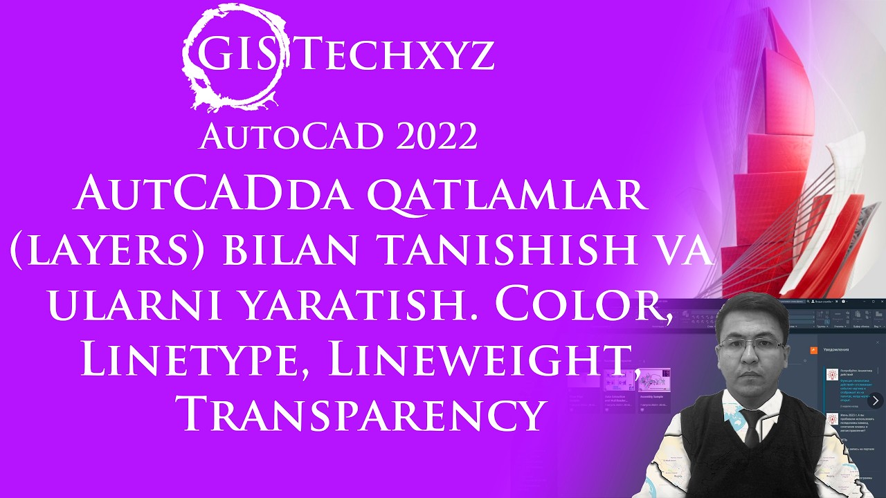 AutCADda qatlamlar (layers) tushunchasi bilan tanishish va ularni yaratish.