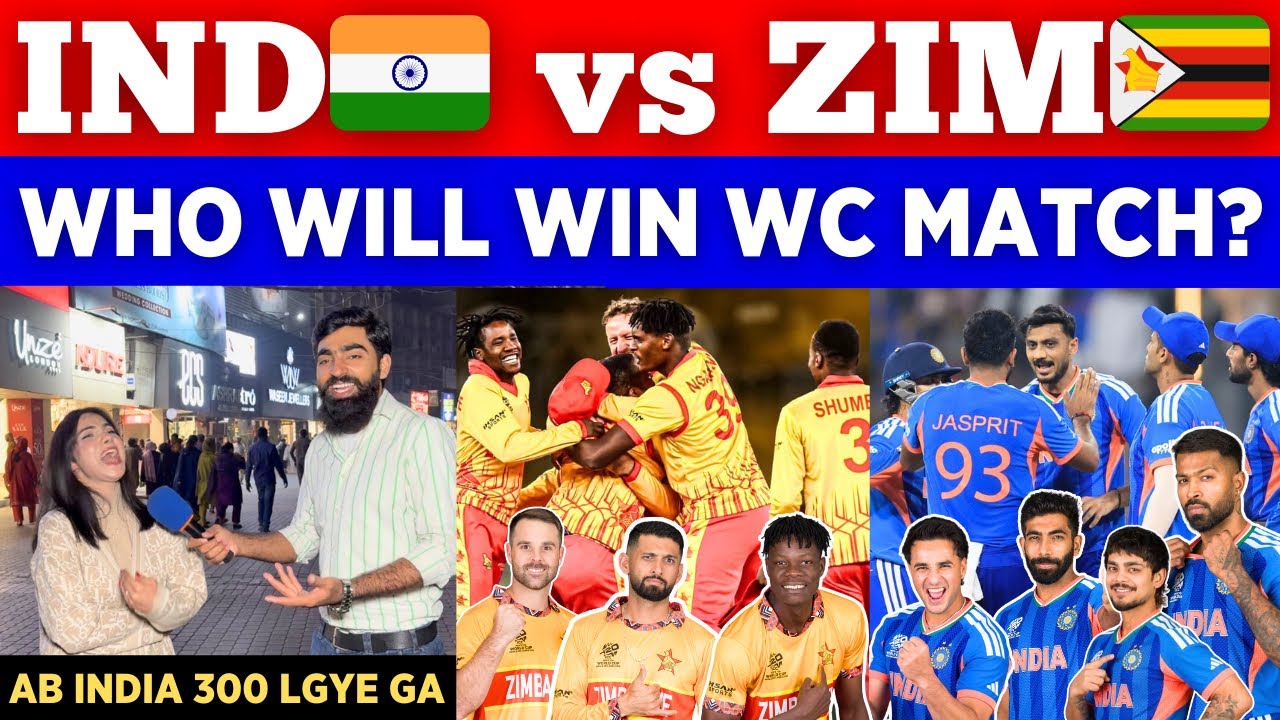 IND 🇮🇳 vs ZIM 🇿🇼 Who Will Win World Cup Match || India Is Ready For 300 || Pak Public Reactions 