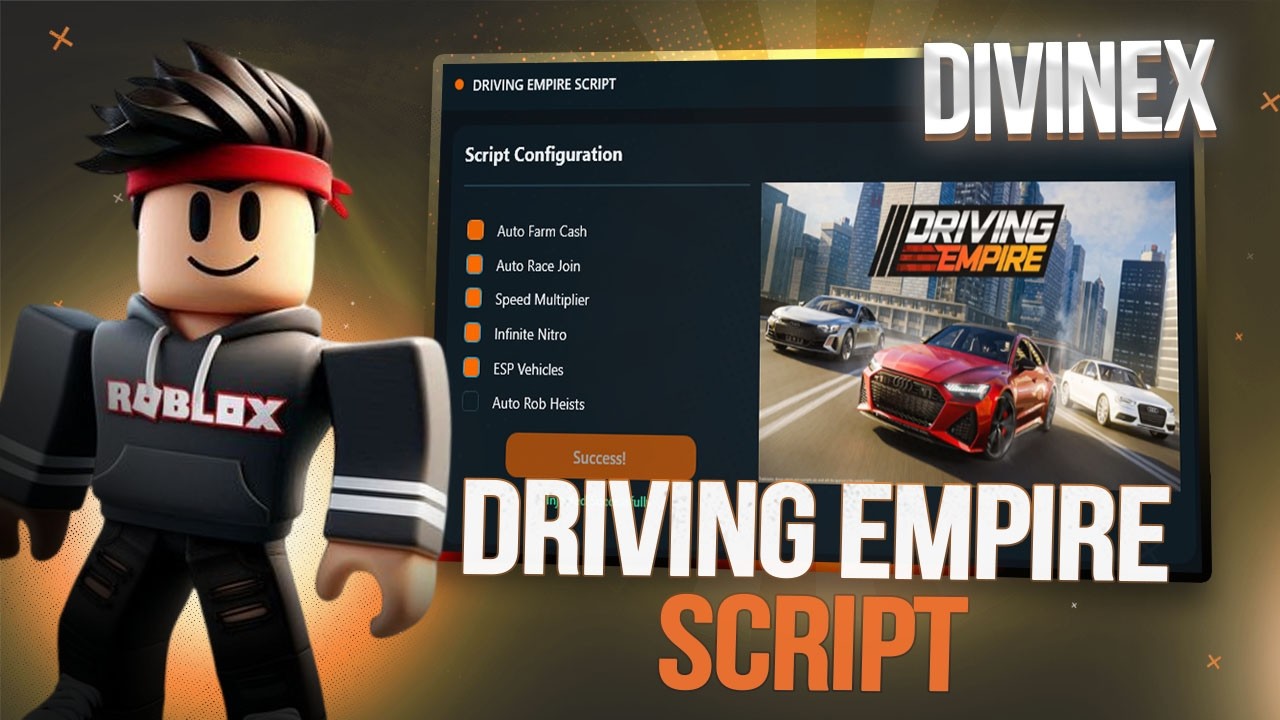 DRIVING EMPIRE SCRIPT! AUTO FARM MONEY, FAST SPEED, ESP & MORE | ios/android/pc