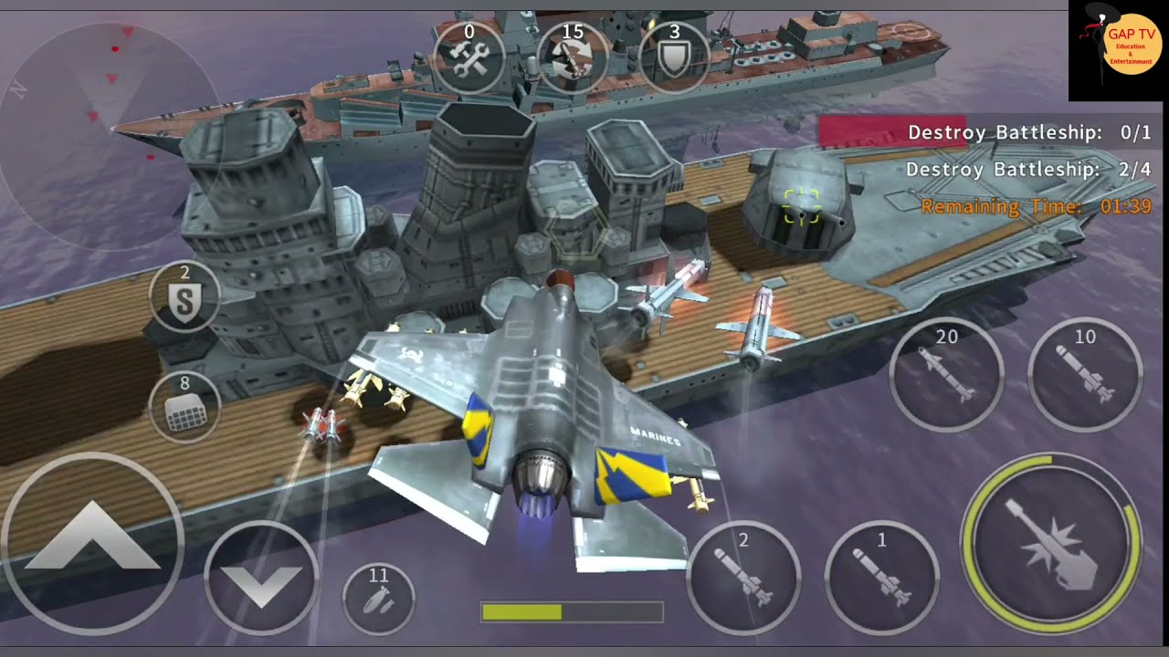 GUNSHIP BATTLE: Helicopter 3D | Joycity | GamePlay Android | Gunship Game Video | Settlement C 18