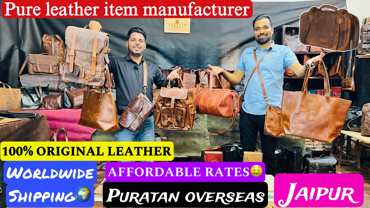 100% Original Leather Products 🔥 | Leather items manufacturer in jaipur | vintage collection
