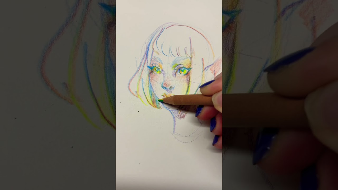 Drawing with a Rainbow🌈 Pencil!