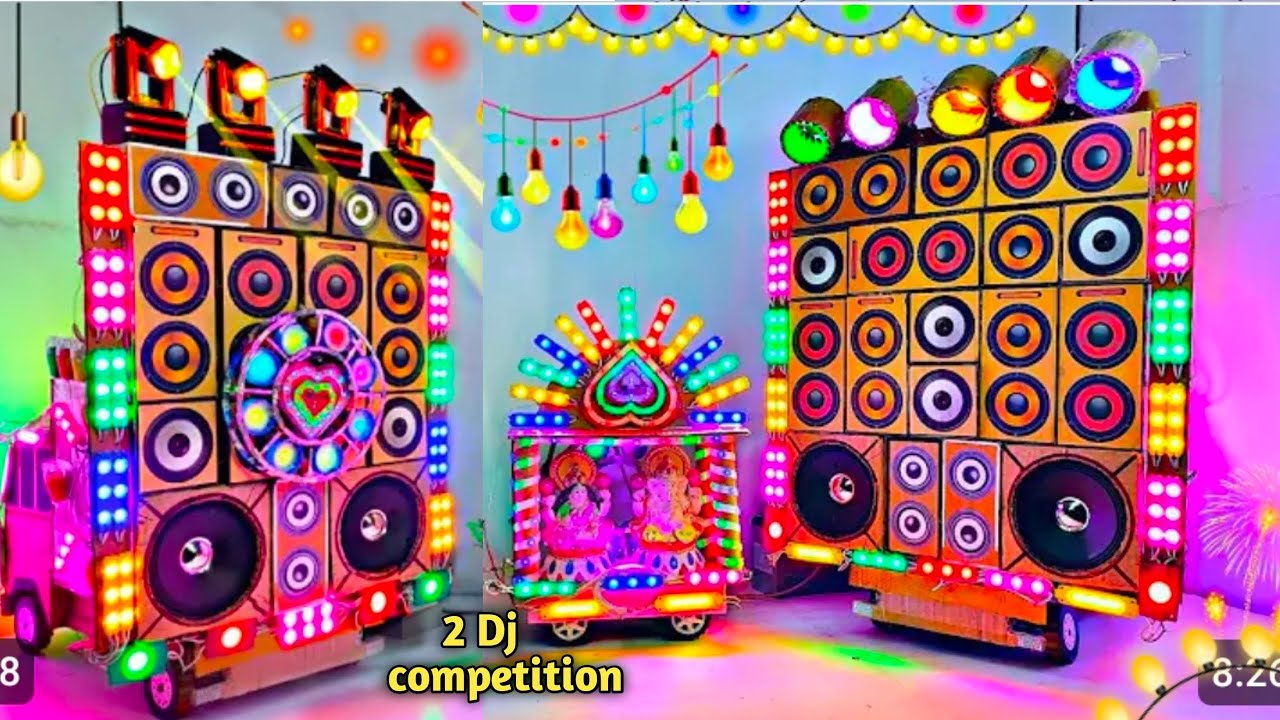 Mini Dj Truck Loading At-home by cardboardmaking dj truck | mini truck dj setup | djwala, dj gadi