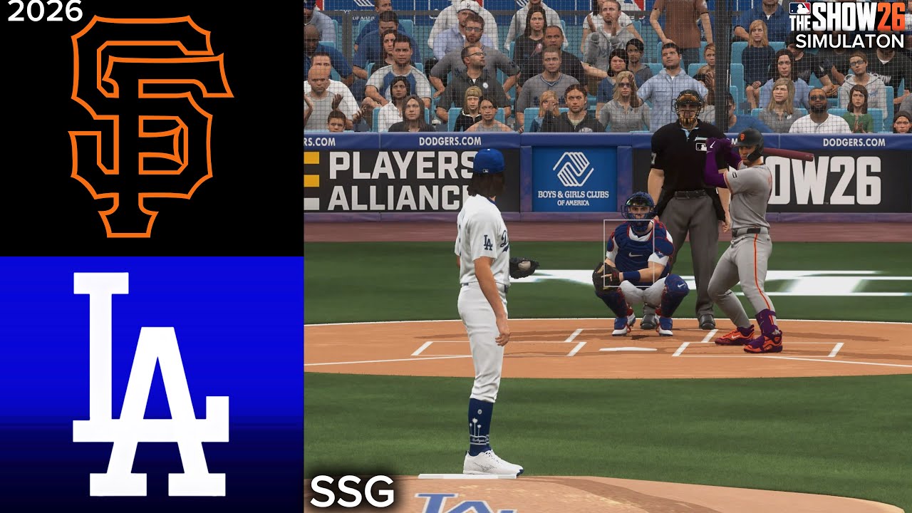 Dodgers vs. Giants Simulation | 9/18/26 l MLB The Show 26