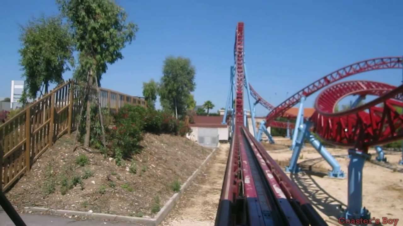 Senzafiato Onride POV (Intamin Launched Coaster) (First Row) (Miragica 2011)
