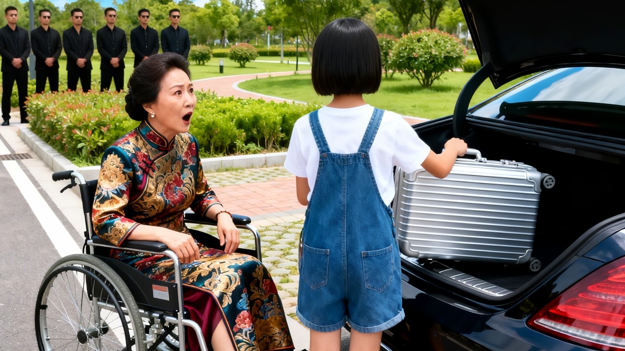 La petite fille aide une riche handicapée porter ses bagages.Elle est stupéfaite:il ressemble au PDG