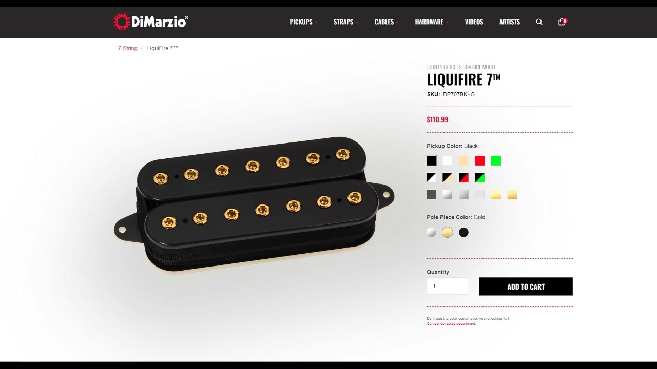 Dimarzio Liquifire 7 vs PAF 7