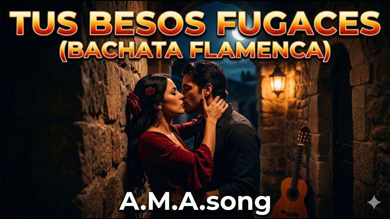 Besos fugaces (Bachata Flamenca) - Río y Luna [Bachata Acústica Romántica] 🌙🎸