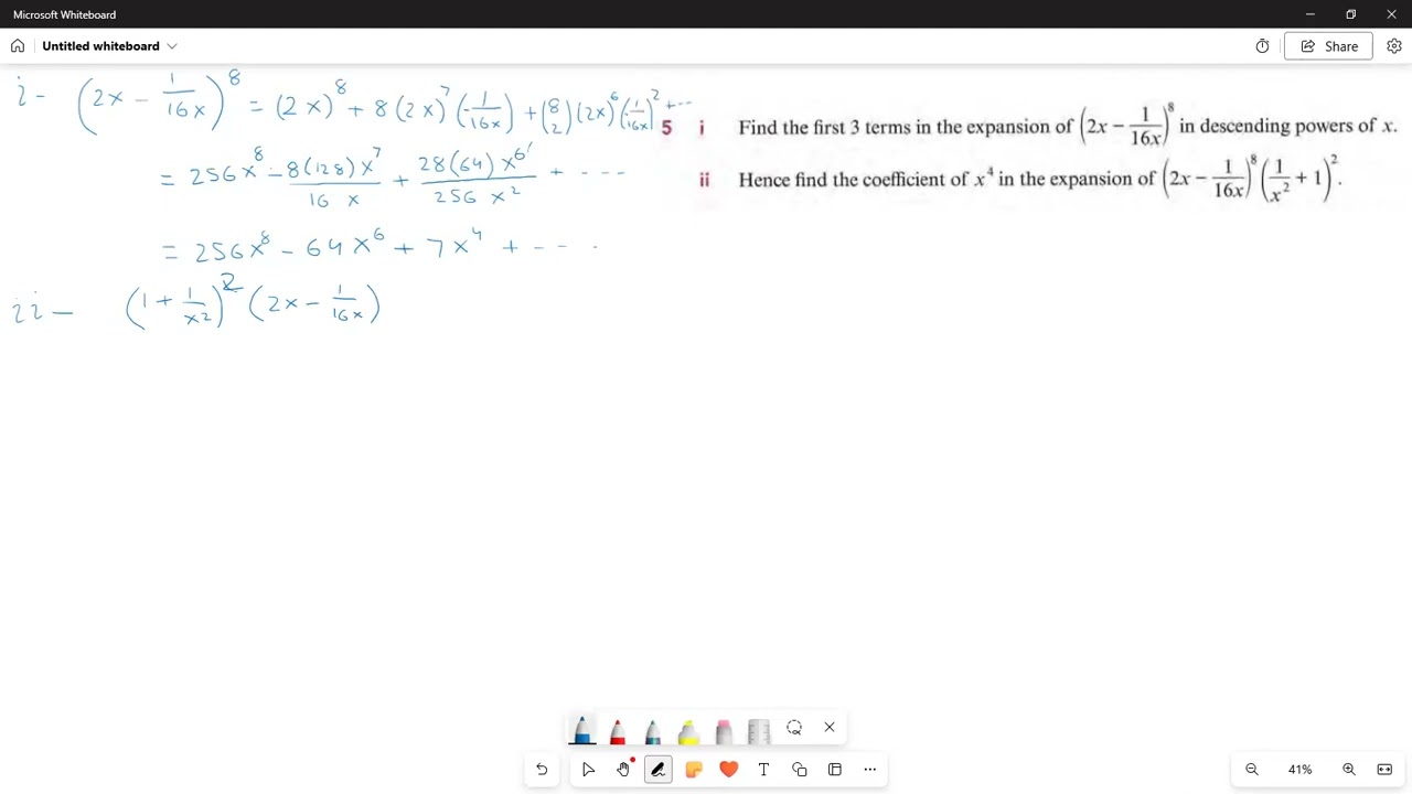 0606/11/m/j/18 Q5 Chapter 11 Add Math Sue Pemberton 3rd edition | Past Paper Questions | IGCSE