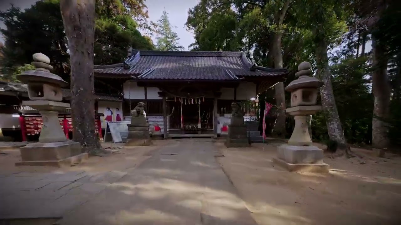 4Kドローン　千葉県東金市にある日吉神社を空撮してきました。