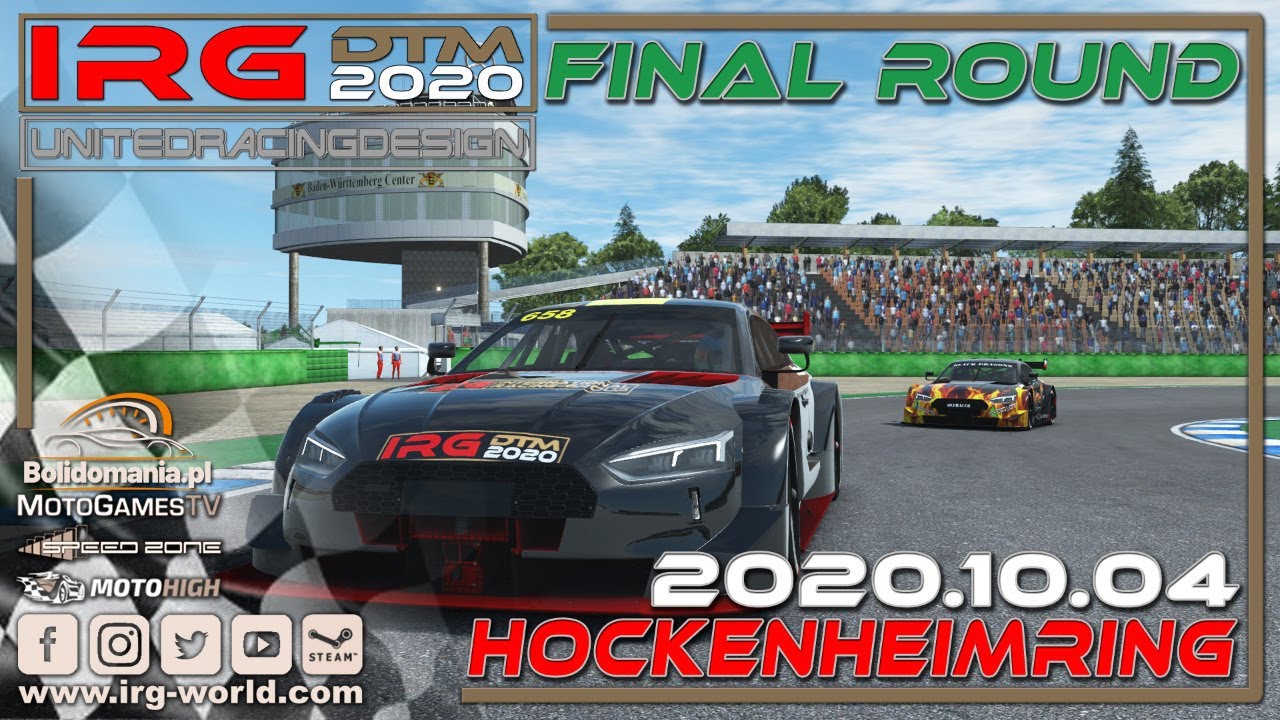 🔴 IRG DTM 2020 - FINAL Round 10 - Hockenheimring Race - Livestream