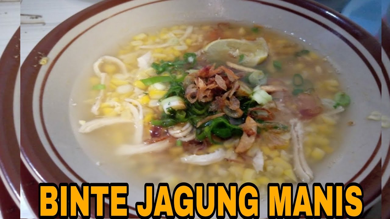 Resep Dan Cara Membuat BINTE JAGUNG MANIS||Makanan khas Sulawesi