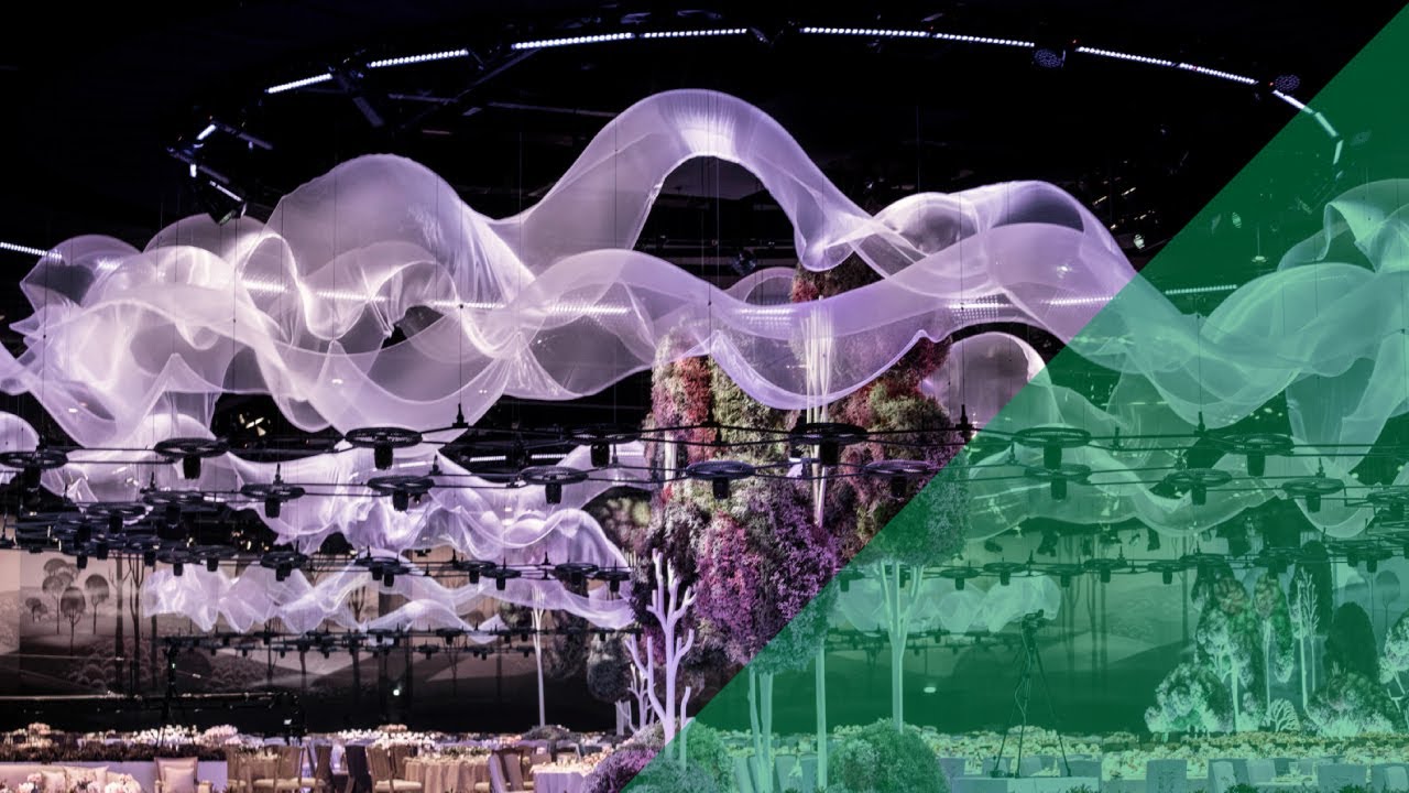 Morning Mist Wedding - FT the lightest floating silky fabric by ShowTex