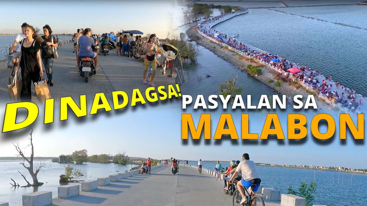 DINADAYONG MEGA DIKE sa MALABON DAGSA ang NAMAMASYAL! DAMPALIT MEGA DIKE