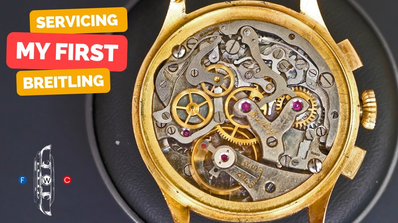 Обслуживание моего первого винтажного хронографа Breitling!!!