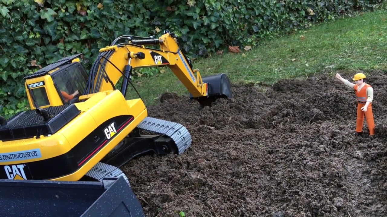 BRUDER CAT Hydraulic BAGGER RC Demolition Version! (Leimbach Hydraulik)