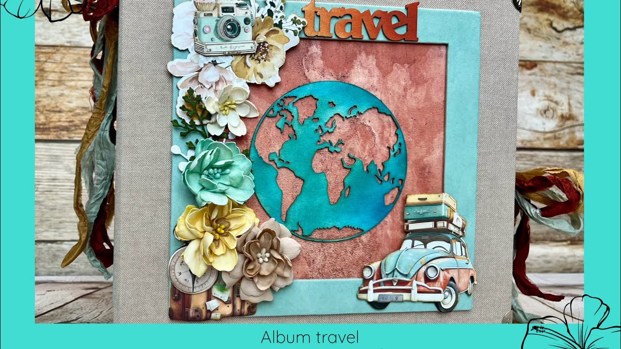 Album travel@mintaypapers  ​⁠@alexnouveaucraft  minialbum presentation, scrapbooking
