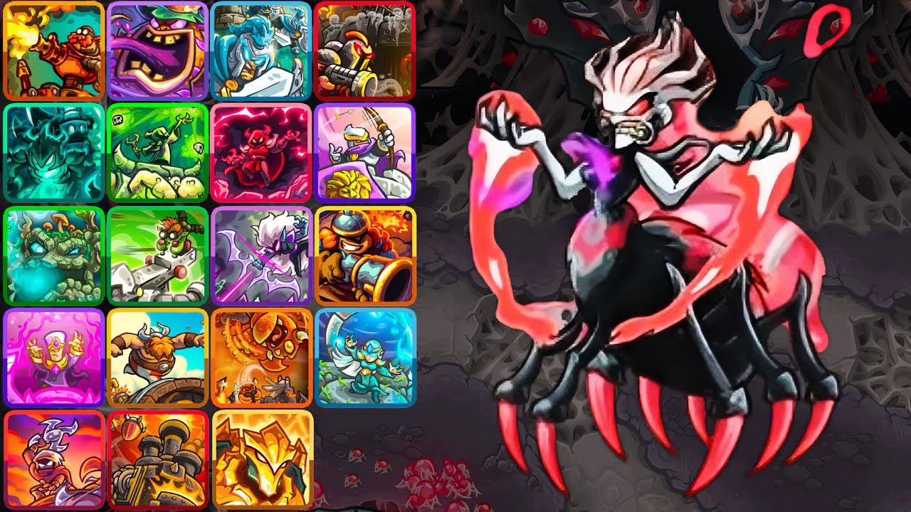All Towers VS【Boss Mygale】Arachnophobia Kingdom Rush 5 Alliance 王國保衛戰5 同盟【蜘蛛恐懼】全防禦塔 VS【Boss 米迦爾】