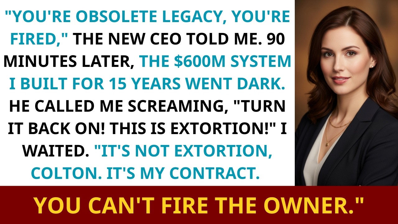 The New CEO Fired Me After 15 Years… He Didn’t Know I Legally Owned The $600M System