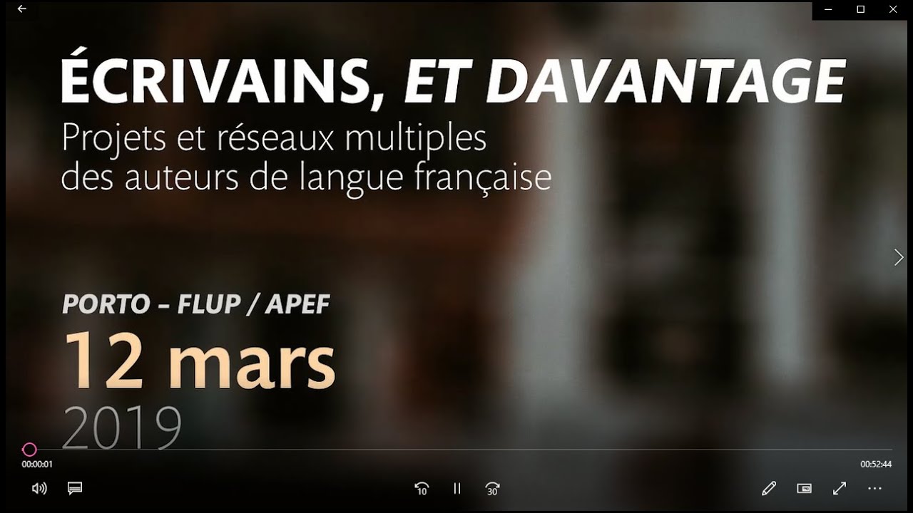 ÉCRIVAINS, ET DAVANTAGE - Projets et réseaux multiples des auteurs de langue française