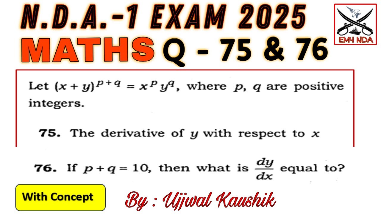 Let (x + y)^(p + q) = x^p y^q ,where p,q are positive integer.The derivative of y with respect to x?