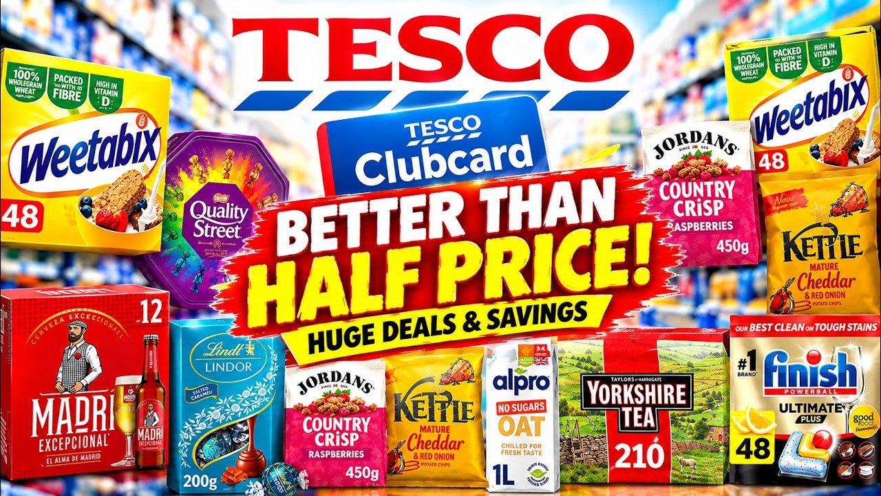 Tesco Clubcard Deals 🔥 BETTER THAN HALF PRICE! | Huge Grocery Offers & Savings