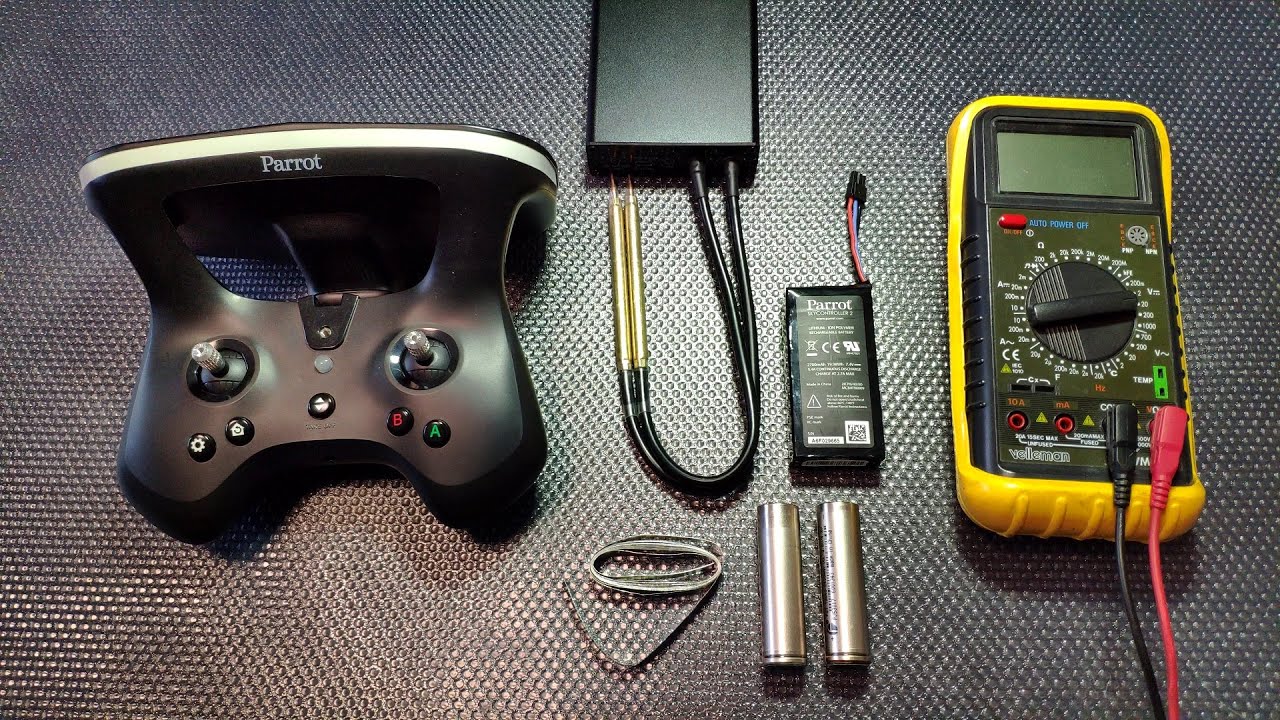 Parrot Disco Transmitter Battery Upgrade & Rebuild with 18650 Cells