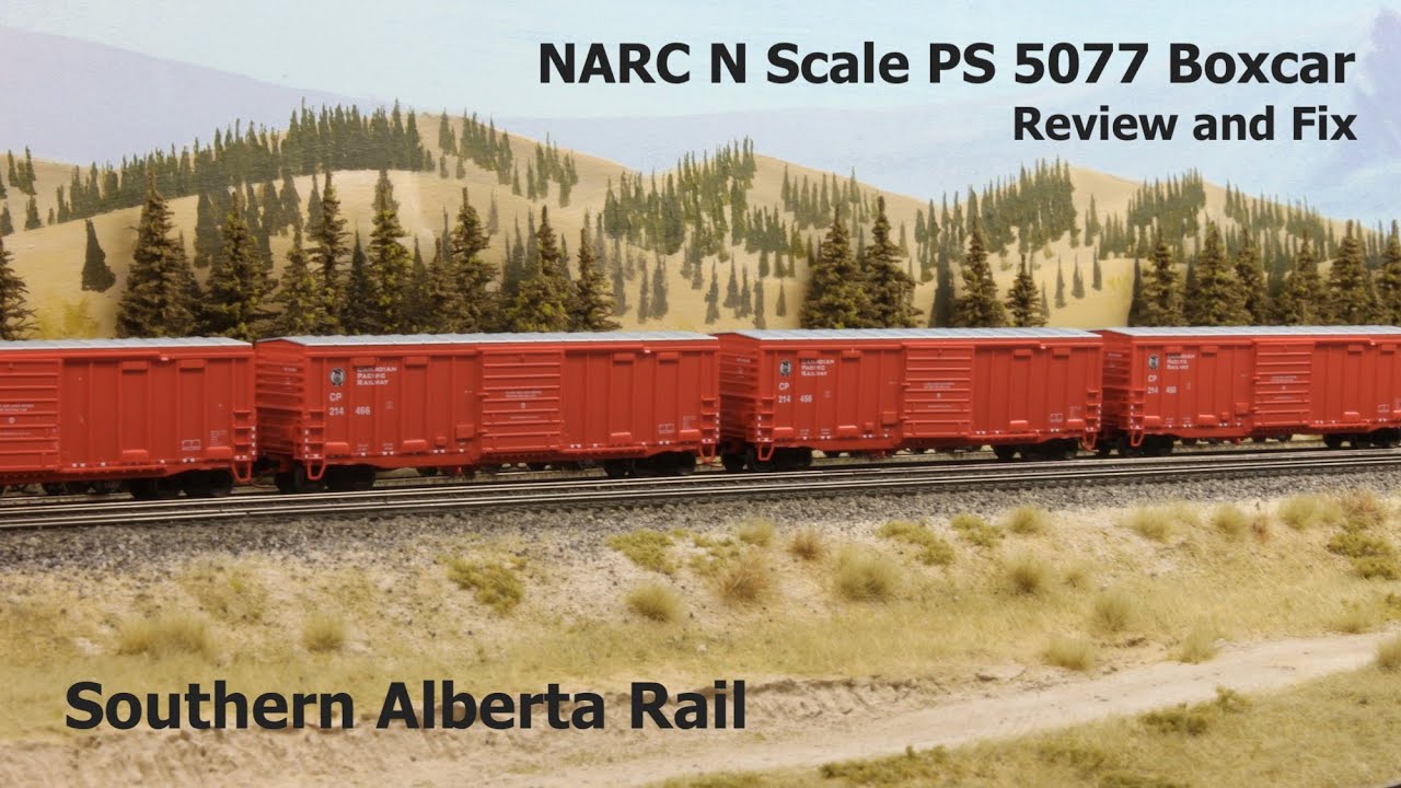 NARC N Scale PS 5077 Boxcar - Review and Fix - Southern Alberta Rail