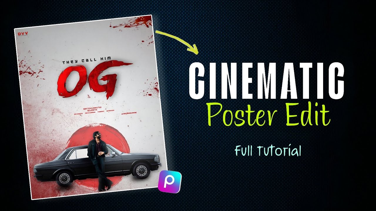 Cinematic Poster Edit in PicsArt | Easy Movie Poster Design Tutorial (Step-by-Step) 2025